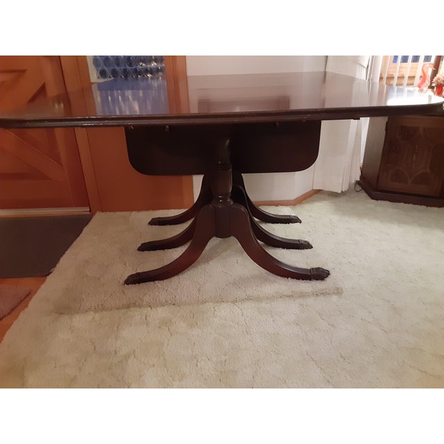Vintage Queen Anne Duncan Phyfe Dining Room Table Chairish
