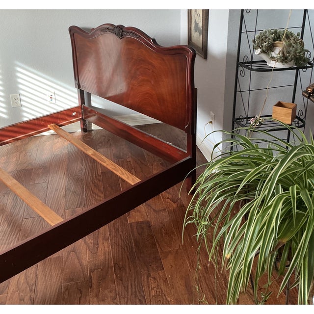 1940s 1940s Mahogany Full Size Head/Footboard For Sale - Image 5 of 5