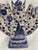 Mid 20th Century Blue and White Majolica Tulip Vase, Tulipiere For Sale - Image 11 of 13