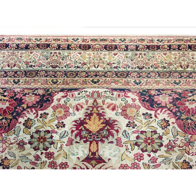 Early 20th Century Early 20th Century Persian Lavar Kirman Rug For Sale - Image 5 of 14