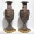 Neoclassical 19th Century Classical Rouge Marble Vases on Giltwood Bases - A Pair For Sale - Image 3 of 8