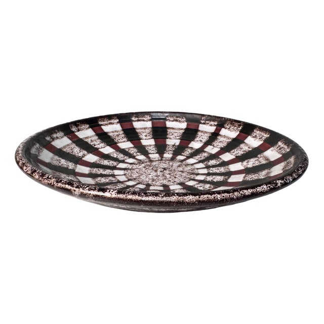 Bamboo Decor Series Studio Ceramic Art Bowl by Monika Maetzel, Hamburg, Germany, 1960s For Sale