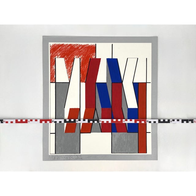 Otto Herbert Hajek, Composition, Color Screen Print, 1985 For Sale - Image 15 of 16