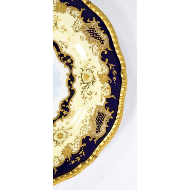 Antique Coalport Porcelain Plate, 1891 For Sale - Image 3 of 9