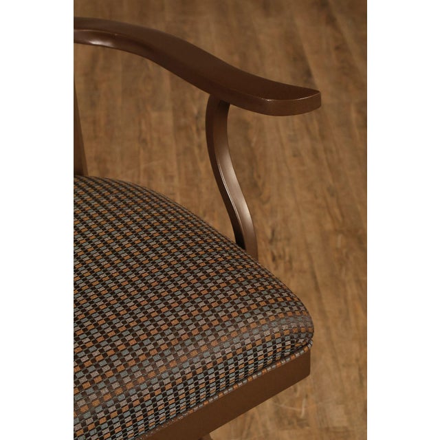 Tempo Industries Pair Of Swivel Bar Stools With Arms For Sale - Image 14 of 18