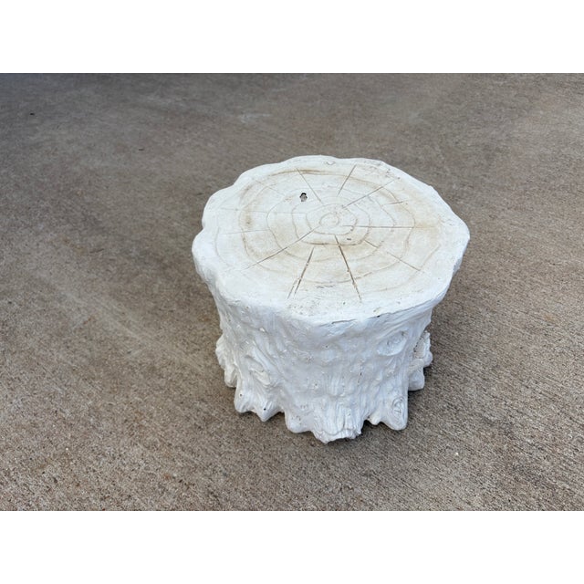 1960s French Faux Bois Plaster Tree Trunk Table For Sale - Image 9 of 10