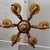 Wood Late 20th Century Italian Baroque Style Carved Wood 6-Arm Chandelier For Sale - Image 7 of 8