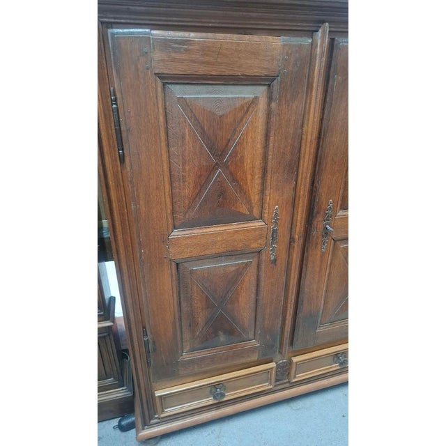 Late 19th Century Small Antique Louis XIII Cabinet, 1890 For Sale - Image 5 of 10