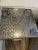 John Richard Textured Nickel Metal Aluminum Drink Table. Mottled nickel plated textured martini table. New Used as a display
