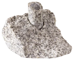 White Granite Abra Candelabra II by Studio DO