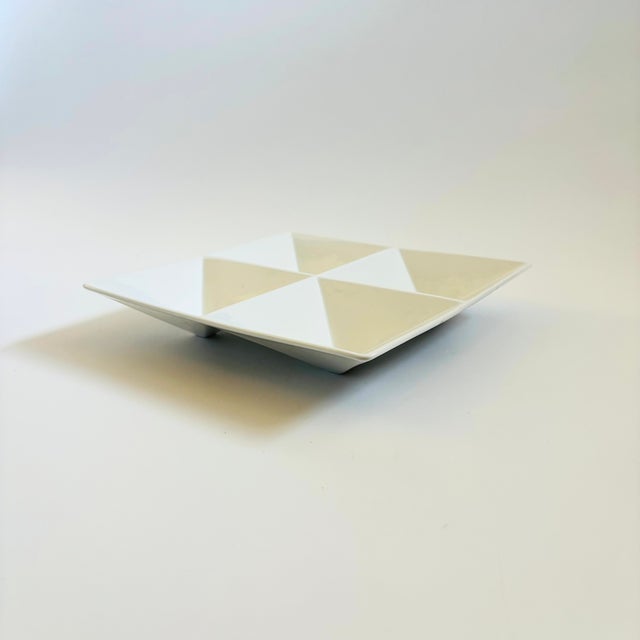 Arabia Arabia Finland "Origami" Divided Serving Plate by Kaj Franck For Sale - Image 4 of 10