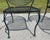 Metal Mid 20th Century Wrought Iron Russell Woodard Pinecrest Barrel Back Mesh Pair of Chairs For Sale - Image 7 of 12