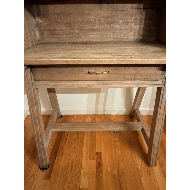 Mid-Century Modern 1960s Indonesian Handcrafted Teak or Hardwood Desk With Rustic/Primitive Styling For Sale - Image 3 of 3