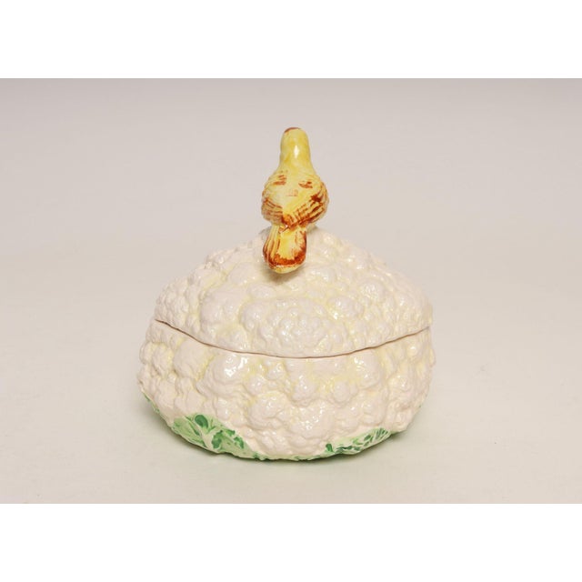 Ceramic Vintage Ceramic "Caulibird" Lidded Dish / Vide Poche by Gloria Vanderbilt for Sigma Taste Setter For Sale - Image 7 of 14