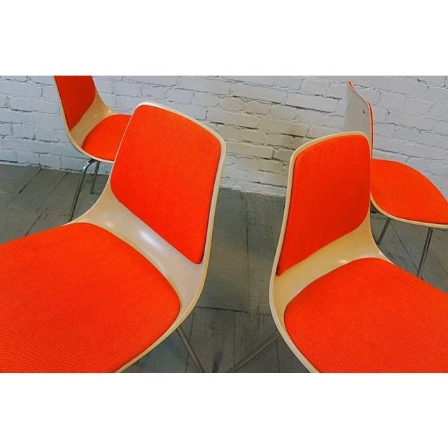 Mid-Century Modern Mid-Century Model 225/2 Dining Chairs by Georg Leowald for Wilkhahn, Set of 4 For Sale - Image 3 of 13
