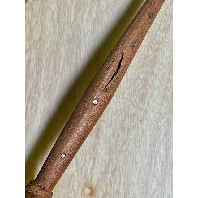 Mid 20th Century Hand Carved Country French Salad Spoon & Fork Folk Art Claw Talon- A Pair For Sale - Image 11 of 12