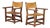 Spanish Beechwood Armchairs with Patinated Cognac Leather, 1950s, Set of 2 For Sale