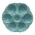 French Majolica Oyster Aqua Turquoise Plate Sarreguemines, Circa 1900 For Sale