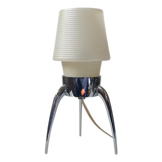 Vintage Rocket Table Lamp in Chrome and Plastic by Rotaflex, 1970s For Sale