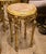 Neoclassical Italian Neoclassical Accent Table – Beige Marble Top With Intricate Gilded Ornamentation For Sale - Image 3 of 3