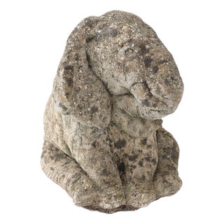 Cast Stone Elephant Garden Statue, France Mid 20th C. For Sale