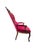 Mid 20th Century Vintage Victorian Style Tufted Red Velvet Armchair For Sale - Image 5 of 8