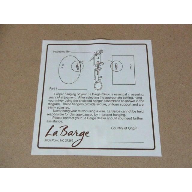 1980s Labarge Gold Gilt Venetian French Mirror Italian Neo Classical Biedermeier For Sale - Image 9 of 9