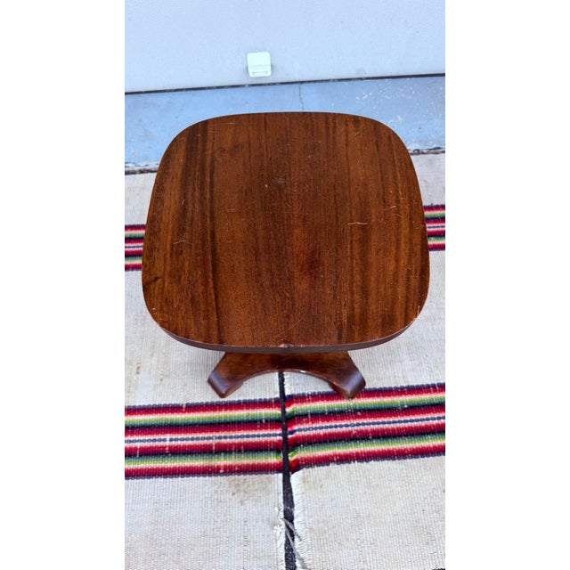 Vintage Mahogany Empire Revival Jardinière Stand, Circa 1920-1930 A charming vintage plant stand in mahogany, made in the...
