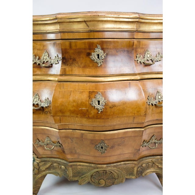 Danish Rococo Chest of Drawers in Walnut, 1880s For Sale - Image 12 of 14