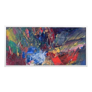 Lars Bertle. Abstract Landscape Composition, 1950s-1960s, Oil on Panel For Sale