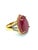 Bochic "Capri" Vintage Natural Ruby & Diamonds Ring Set in 18K Gold & Silver For Sale - Image 17 of 18