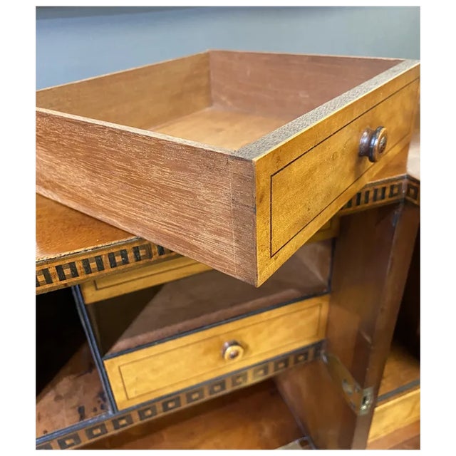 Wood Circa 1810 English Regency Period Desk For Sale - Image 7 of 8