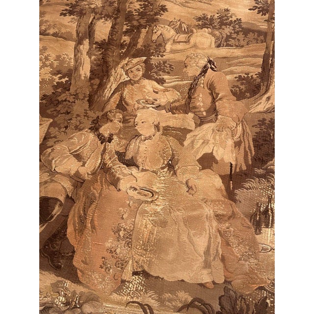 Textile Antique French Jacquard Tapestry Panel in the style of Aubusson, 1920s For Sale - Image 7 of 18