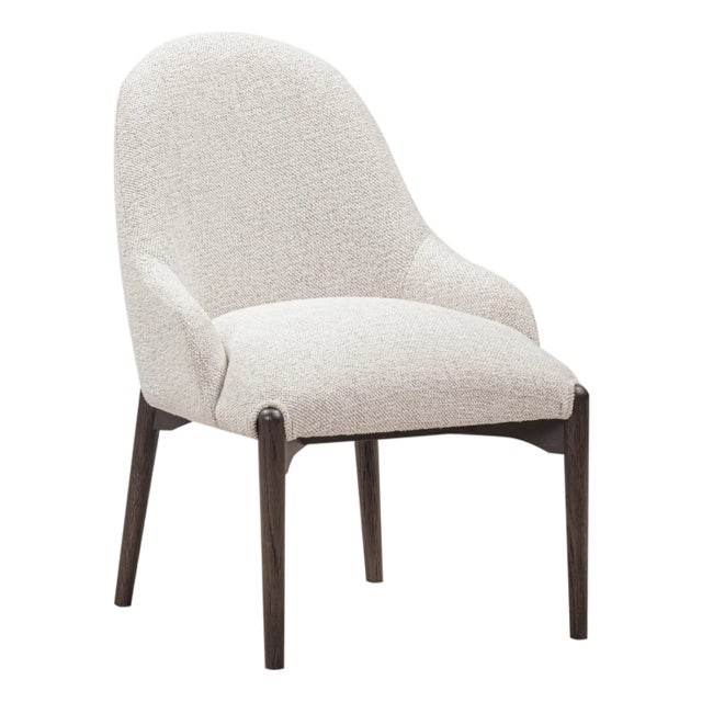 Glendale Stone White Performance Chenille Dining Chair For Sale - Image 10 of 10