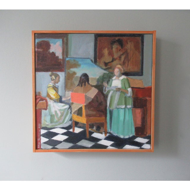 A study of a section of Vermeer's painting, Titled, The Concert. It's one of my favorite Vermeer paintings. I remember...