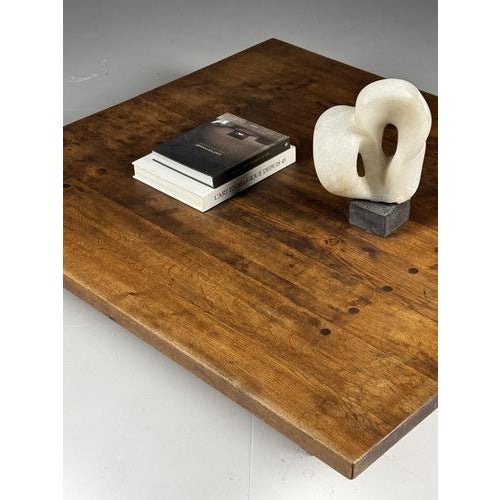 Oak Coffee Table, 1980s For Sale - Image 9 of 14