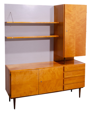 Mid-Century Wall Shelf Cabinet by Up Závody, Czechoslovakia, 1960s