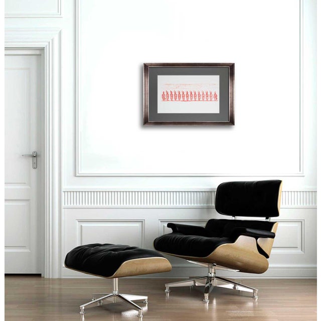 Very Rare Original Ernst Lithograph on woven Velin d'arches paper with deckled edges. 1972. Left right, left right.......