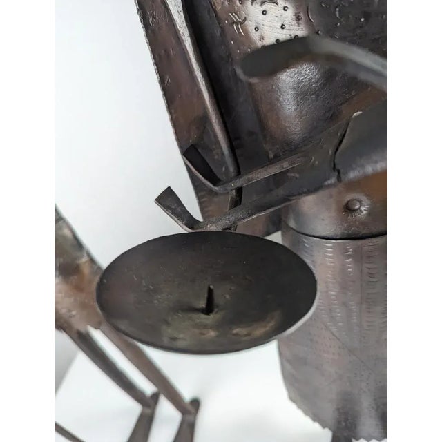 Brown Sculpture Candelabra, Set of 2 For Sale - Image 8 of 11