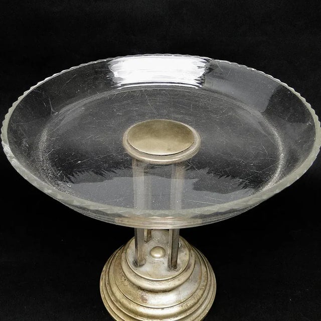 Biedermeier Bowl on Stand, Former Austro-Hungarian Empire, 1890s For Sale - Image 9 of 10