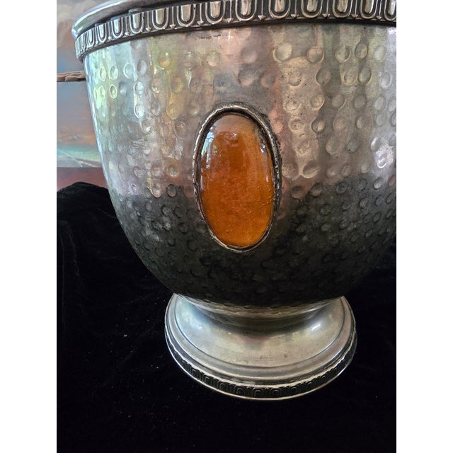 Vintage Pre Mid Century Christofle Style Champagne Bucket For Sale - Image 11 of 13