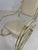Italian Rocking Chair in Brass and Beige Skaï, 1950s For Sale - Image 9 of 13