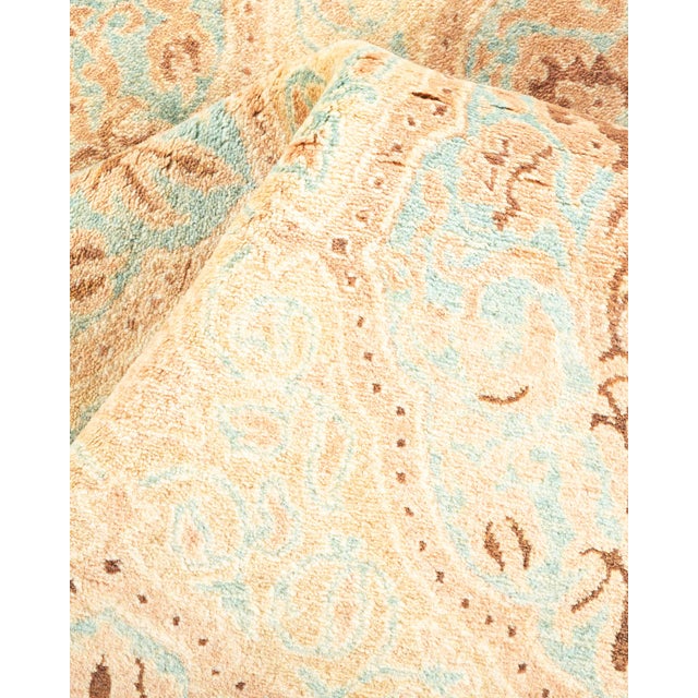 Textile Mogul, One-of-a-Kind Hand-Knotted Area Rug - Ivory, 4' 2" x 6' 0" For Sale - Image 7 of 8