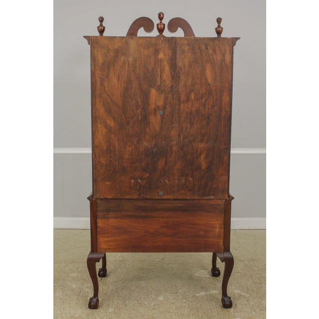 Benchmade Chippendale Ball & Claw Mahogany Highboy For Sale - Image 12 of 13