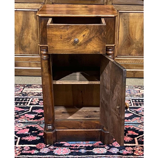 Bedside Table in Walnut, 19th Century For Sale - Image 3 of 14