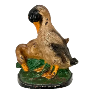 Hard 2 Find Original Vintage 1930s Hubley Manufacturing Co. Model # 291 Cast Iron Ducks Doorstop