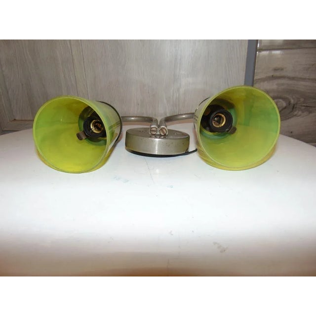 Vintage Double Wall Lamp, 1950s For Sale - Image 4 of 8