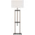 Ray Booth by Visual Comfort Signature Alda 57" Adjustable Floor Lamp in Bronze and Dark Walnut with Linen Shade For Sale
