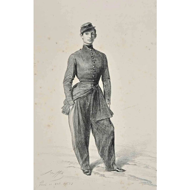 Auguste Raffet, Military, Original Lithograph, 1857 For Sale