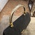 Elegant 1990s Black Fabric, Brass and Chromed Metal Hand-Bag by Sergio Rossi For Sale - Image 9 of 11